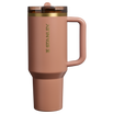 Stanley Quencher 40 OZ ProTour Flip Straw Stainless Steel Tumbler In Mocha Latte Brown